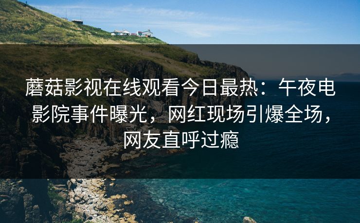蘑菇影视在线观看今日最热：午夜电影院事件曝光，网红现场引爆全场，网友直呼过瘾