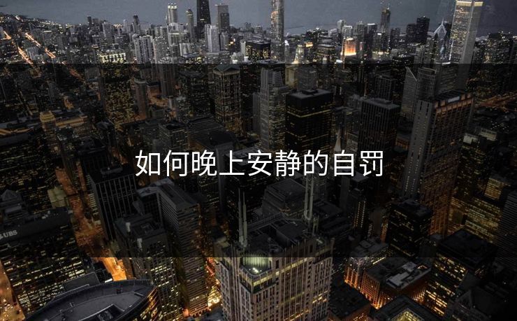如何晚上安静的自罚